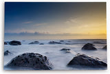 Paul Sinus Wandbild 120x80cm Ozean Meer Sonnenuntergang Felsen Atlantik Horizont