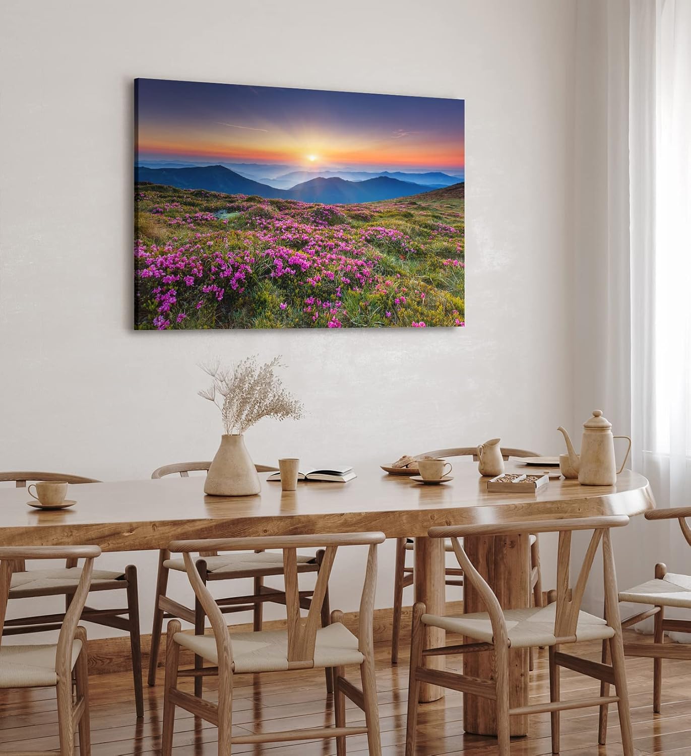 Paul Sinus Wandbild 120x80cm Alpen Berge Gebirge Bergwiese Wiese Natur Wildblumen
