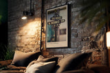 Paul Sinus Kunstdruck 40x60cm Beverly Hills USA Straßenschild Luxus Kalifornien Retro Stadtstil