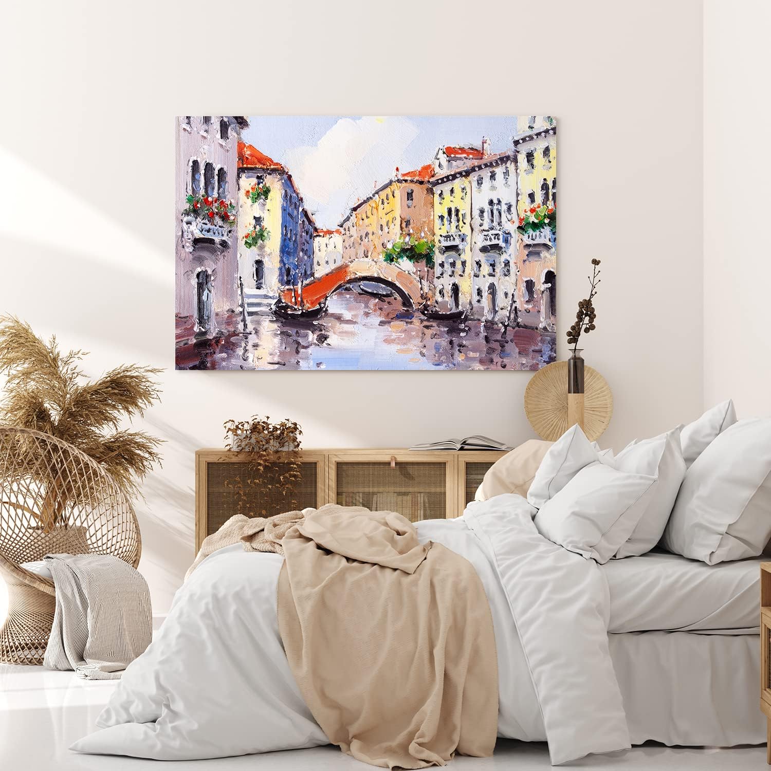 Paul Sinus Wandbild 120x80cm Italien Venedig Gondel Brücke Abstrakt Kunstvoll