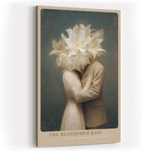 Paul Sinus Wandbild in 40x60cm The Blossomed Kiss – Romantische Kunst mit blühenden Lilienköpfen in zarten Farbtönen für stilvolle Wohnakzente