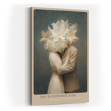 Paul Sinus Wandbild in 40x60cm The Blossomed Kiss – Romantische Kunst mit blühenden Lilienköpfen in zarten Farbtönen für stilvolle Wohnakzente