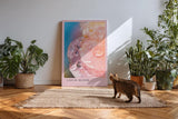 Paul Sinus Kunstdruck 40x60cm Liquid Bloom – Florale Nahaufnahme in Tropfenglanz und Pastell
