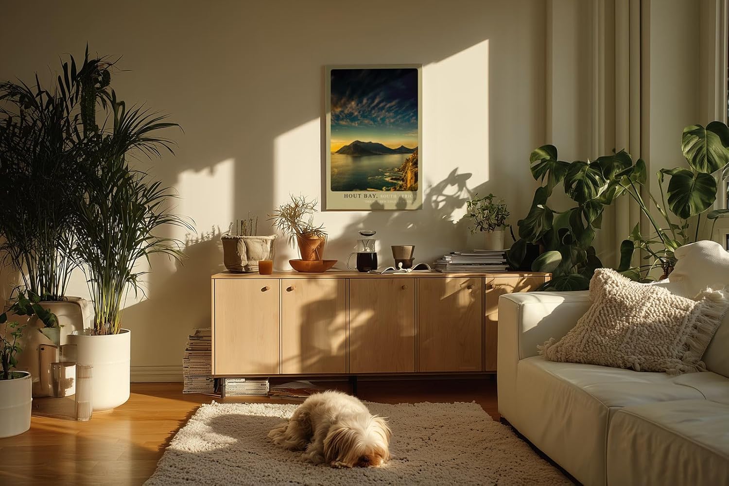 Paul Sinus Kunstdruck 40x60cm Hout Bay Südafrika – dramatische Küstenlandschaft im Sonnenuntergang