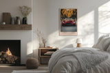 Paul Sinus Leinwandbild 60x90cm Vintage Racing Spirit Klassischer Rennwagen Herbstliche Eleganz Zeitlose Automobilkunst