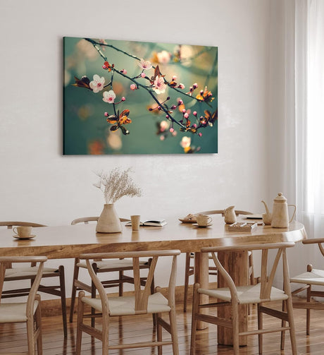 Paul Sinus Wandbild 120x80cm Kirschblüten Frühling Ast Zweig Baumblüten Blüten