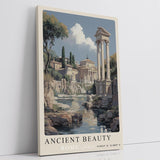Paul Sinus Leinwandbild 40x60cm Ancient Beauty – Rom, Antike, Architektur, Ruinen, Historisch, Klassisch, Erbe, Italien, Monument, Kultur, Geschichte