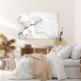 Paul Sinus Wandbild 120x80cm Weiß Orchidee Blumen Blüten Hell Fotokunst