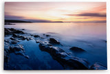 Paul Sinus Wandbild 120x80cm Meer Felsen Horizont Steine Fotokunst Kunstvoll Sonnenuntergang