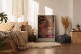 Paul Sinus Wandbild in 40x60cm Bubbles of Her Dream hyperrealistisches Porträt einer Frau mit grünen Augen und Seifenblasen