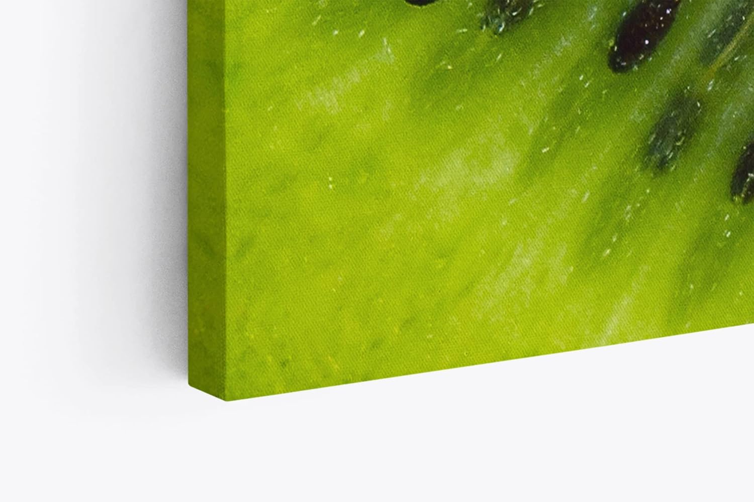 Paul Sinus Wandbild 120x80cm Kiwi in Herzform Herz Grün Fotokunst Nahaufnahme