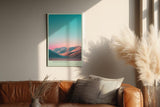 Paul Sinus Wandbild in 40x60cm Pastel Dunes mit sanft geschwungenen Dünen im goldenen Abendlicht für elegante Wandgestaltung