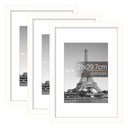 upsimples 3 Pack Bilderrahmen A4 Holz, Picture Frame Holz für Fotos, Bilder, Poster