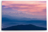 Paul Sinus Wandbild 120x80cm Berge Gebirge Bergkette Himmel Wolken Sonnenuntergang