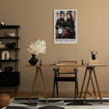 Paul Sinus Leinwandbild 60x90cm Leinwandbild Ride or Die – Ausdrucksstarke Rebellinnen in Lederjacken mit Vintage-Motorrad, urbaner Charme