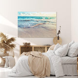 Paul Sinus Wandbild 120x80cm Meer Ozean Horizont Strand Wellen Wolken