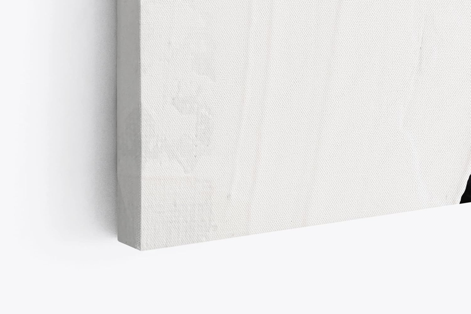 Wandbild 120x80cm Abstrakte Kunst schwarze Farbe Pinselstrich Modern