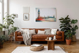 Sinus Art Wandbild 120x80cm Fotografisches London-Motiv mit Bewegungseffekt für urbanes Raumgefühl
