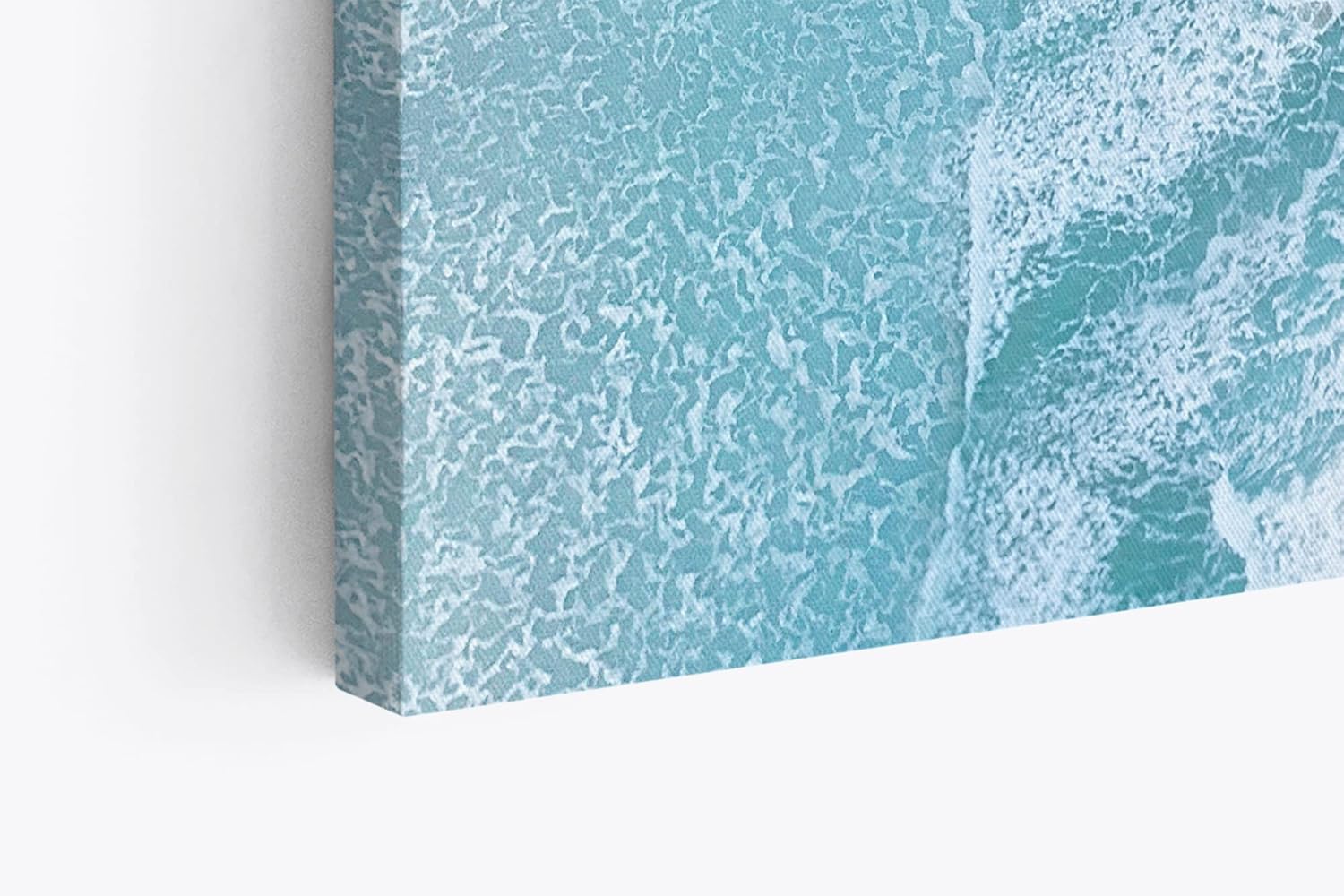 Paul Sinus Wandbild 120x80cm Luftaufnahme Strand Blau Meer Wellen Vogelperspektive Boote