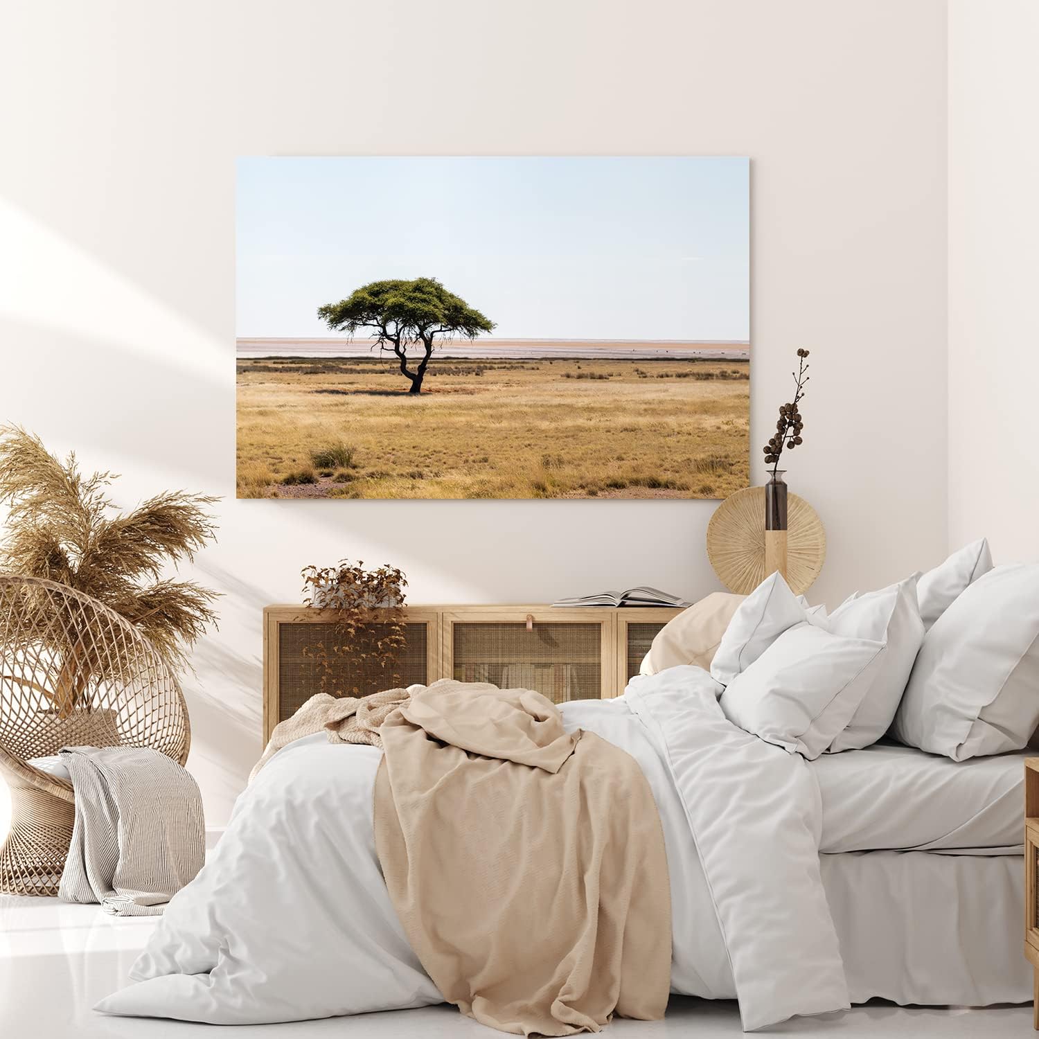 Paul Sinus Wandbild 120x80cm Afrikanische Landschaft Burkea Africana Bäume Steppe