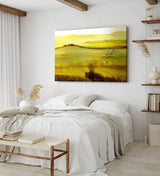 Paul Sinus Wandbild 120x80cm Toskana Landschaft Italien Sonnenaufgang Finca