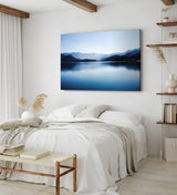 Paul Sinus Wandbild 120x80cm Bergsee Berge See Blau Gebirge Natur Horizont