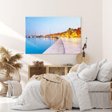 Paul Sinus Wandbild 120x80cm Hurghada Marina Boulevard Ägypten Meer Laternen