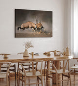 Paul Sinus Wandbild 120x80cm Spießbock Antilope Afrika Wildnis Hörner Tierfotografie