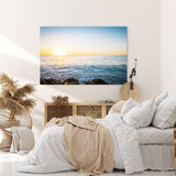 Paul Sinus Wandbild 120x80cm Sonnenuntergang Horizont Ozean Meer Abendröte