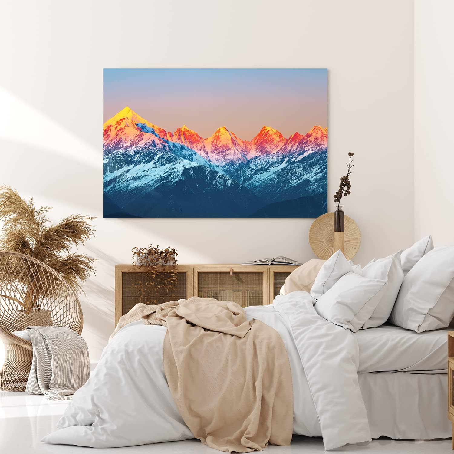Wandbild 120x80cm Panchchuli Gebirgsmassiv Himalaya Berge Schneegipfel