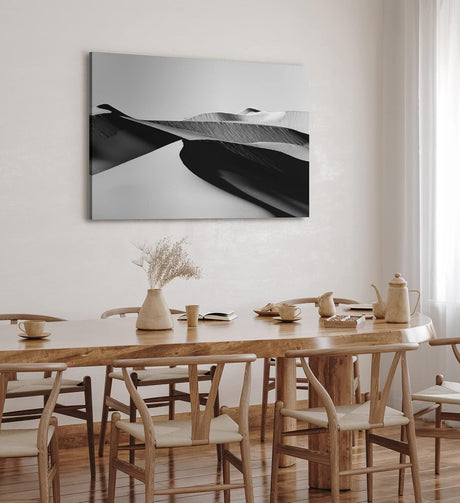 Paul Sinus Wandbild 120x80cm Schwarz Weiß Fotografie Wüste Sanddünen Kunstvoll