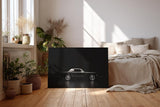 Sinus Art Wandbild 120x80cm Eleganter Oldtimer im minimalistischen Lichtspiel – Symbol für Zeitlosigkeit und Stil