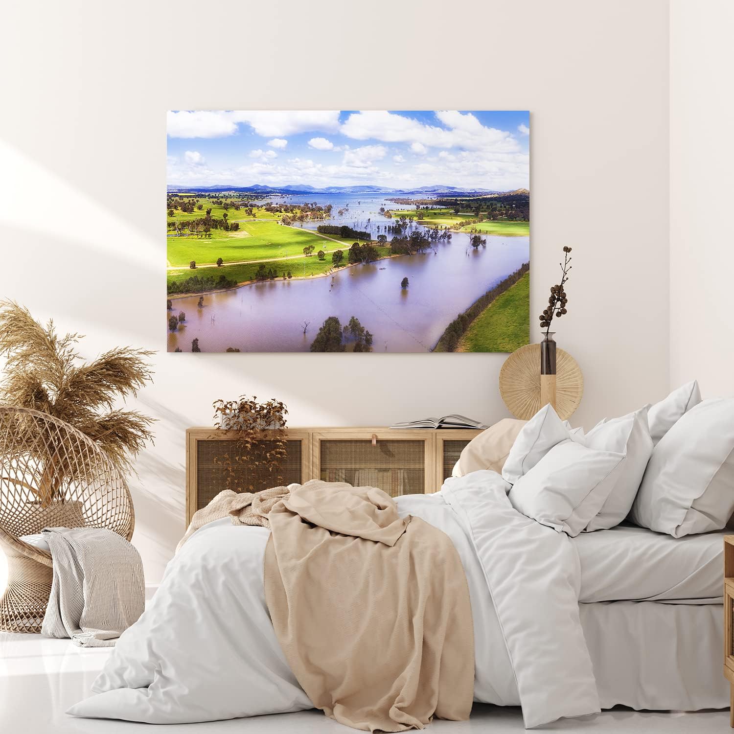 Paul Sinus Wandbild 120x80cm Murray River Australien Landschaft Fluss Berge Natur