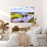 Paul Sinus Wandbild 120x80cm Murray River Australien Landschaft Fluss Berge Natur