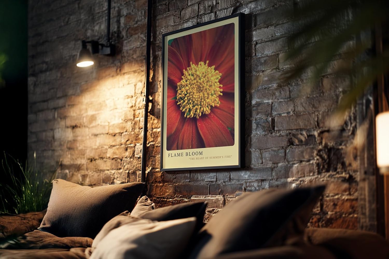 Paul Sinus Kunstdruck 40x60cm Flame Bloom – Sommerliche Blütenkraft in Nahaufnahme