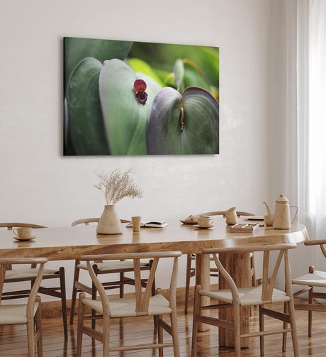 Paul Sinus Wandbild 120x80cm Makrofotografie Blume Blüte Blätter Nahaufnahme