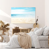 Paul Sinus Wandbild 120x80cm Sandstrand Strand Sommer Sand Meer Blau