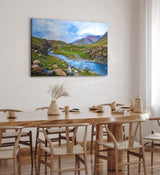 Paul Sinus Wandbild 120x80cm Bach in den Alpen Berge Berglandschaft Gebirge