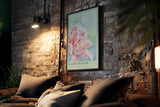 Paul Sinus Kunstdruck 40x60cm Whisper of Bloom – zarte Pfingstrose im Morgentau