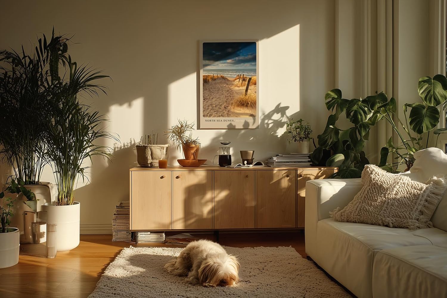 Paul Sinus Kunstdruck 40x60cm North Sea Dunes mit Dünenweg zur See in den Niederlanden