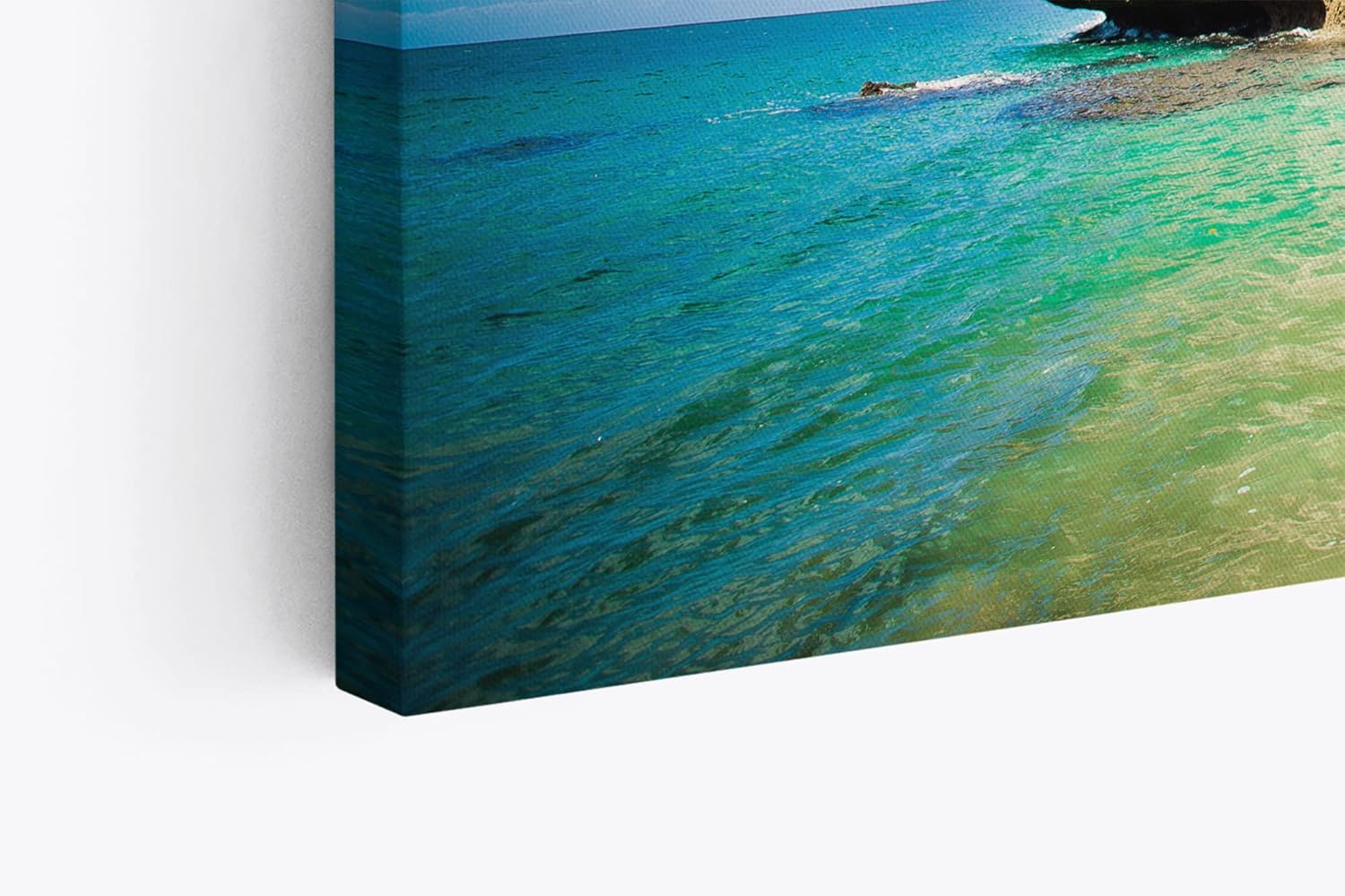 Paul Sinus Wandbild 120x80cm Kia Ora Neuseeland Meer Sommer Felsen Wolken