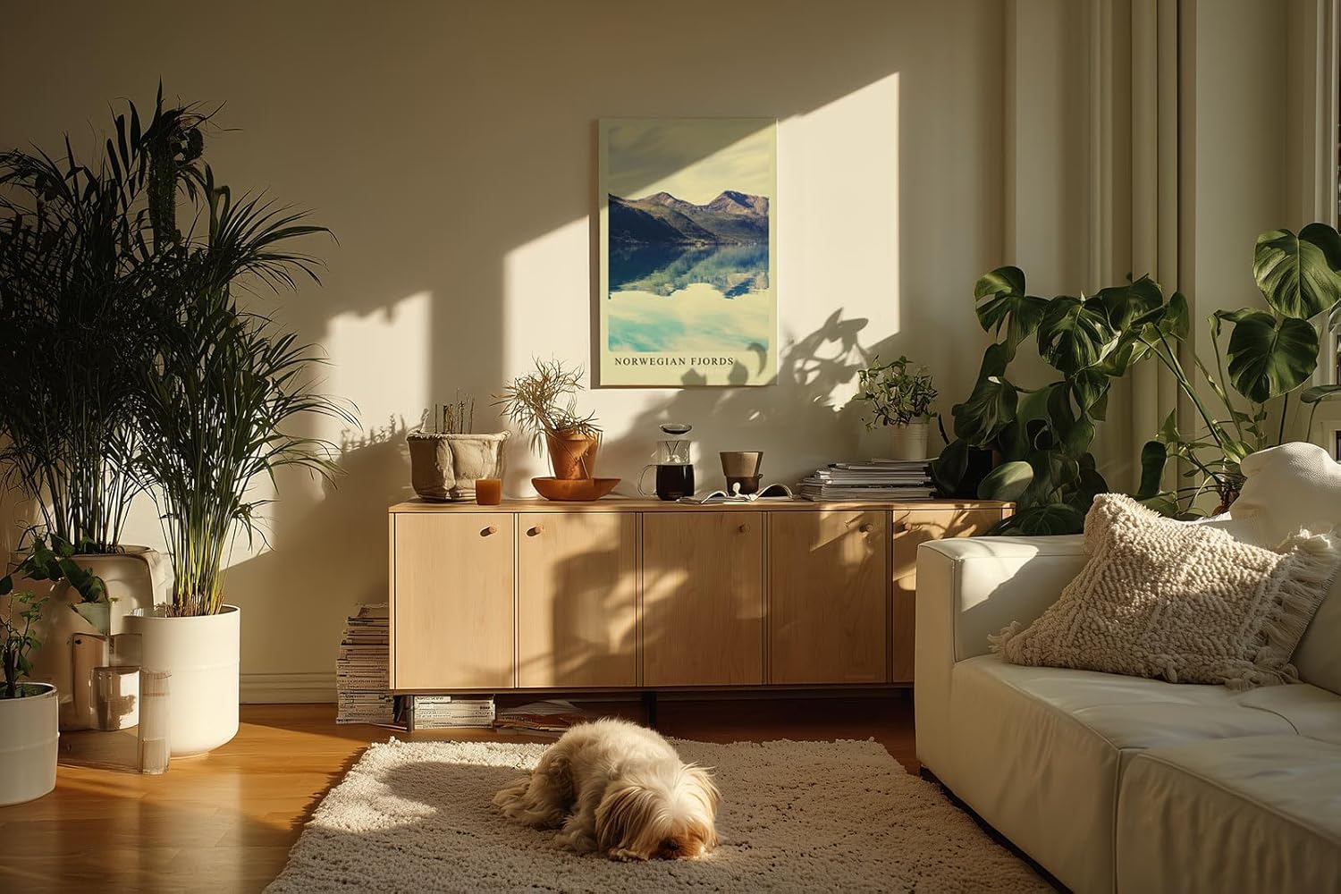 Paul Sinus Kunstdruck 40x60cm Norwegian Fjords – Spiegelbild der Natur zwischen Himmel und Wasser