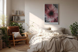 Paul Sinus Wandbild in 40x60cm Explosion Core – Ausdrucksstarkes abstraktes Kunstwerk mit dynamischer Farbexplosion in Rotund Weißtönen