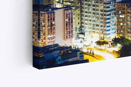 Paul Sinus Wandbild 120x80cm Hong Kong City Großstadt Wolkenkratzer Urban