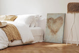 Paul Sinus 60x90cm Wandbild Herz der Stille – Ausdrucksvolle Wandgestaltung mit sanfter Blume