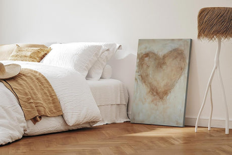 Paul Sinus 60x90cm Wandbild Herz der Stille – Ausdrucksvolle Wandgestaltung mit sanfter Blume