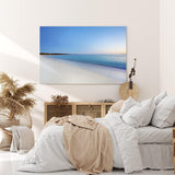 Paul Sinus Wandbild 120x80cm Stille See Meer Ozean Horizont Blau Sonnenuntergang