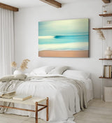 Paul Sinus Wandbild 120x80cm Meer Strand Horizont Kunstvoll Sandstrand Türkis