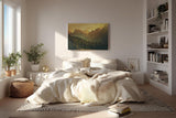 Sinus Art Wandbild 120x80cm Stimmungsvolle Abendstimmung in den Alpen – warm, beruhigend und majestätisch