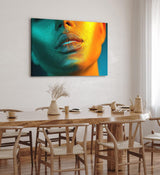 Paul Sinus Wandbild 120x80cm Frauen Lippen Sexy Make Up Porträt Model